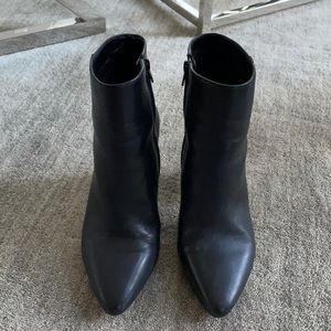Antonio Melani Black Leather Booties